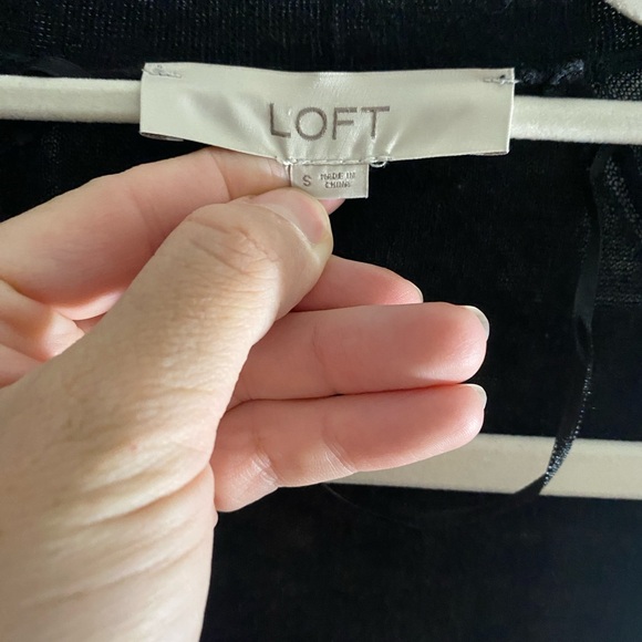 Long Black Open Front Cardigan - Picture 2 of 2